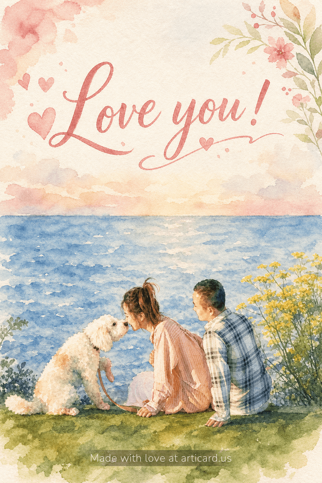 Sample Soft Watercolor greeting card